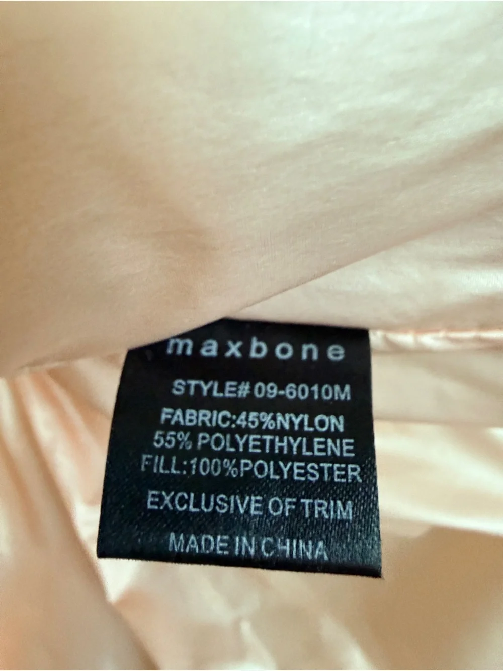 Maxbone Arabella Pink Metallic Dog Puffer Vest Size M